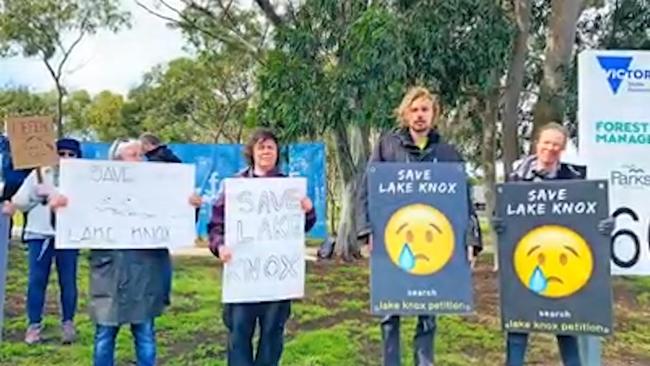 Lake Knox protesters.