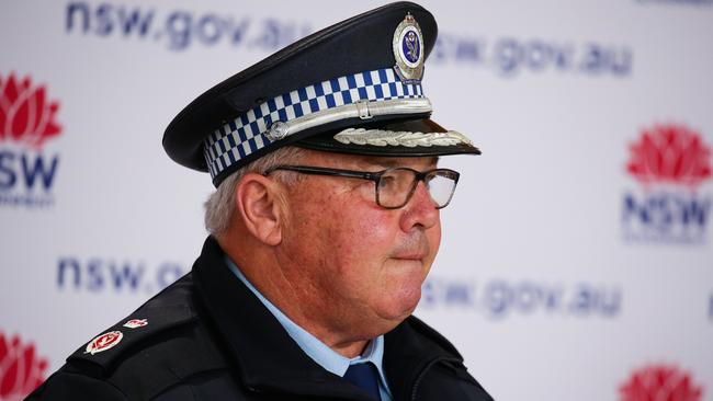 NSW Police Deputy Commissioner Gary Worboys provides a Covid-19 update in Sydney. Picture: NCA Newswire/Gaye Gerard.