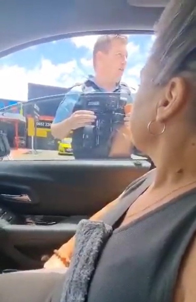 A woman was pulled from her car during a traffic stop in Coffs Harbour after refusing to recognise police authority. Picture: Twitter