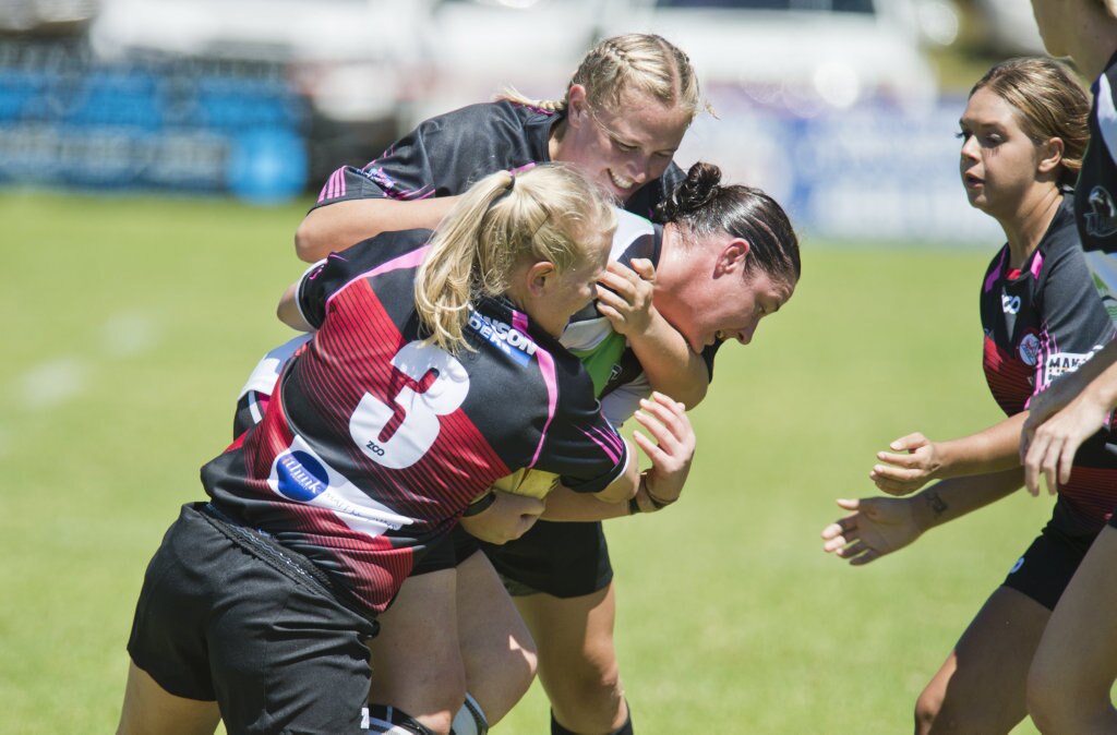 Kirilee Sires, Toowoomba. Toowoomba vs Souths Magpies. BRL Senior women. Sunday, 18th Mar 2018. Picture: Nev Madsen