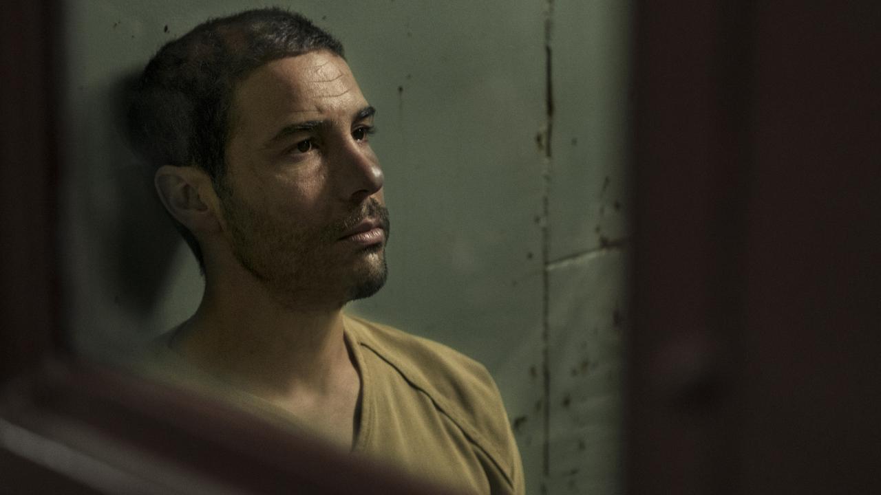 Tahar Rahim as Mohamedou Salahi in The Mauritanian, a role for which he has been nominated for a BAFTA.