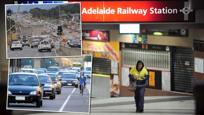 Adelaide commuters continue to opt for their cars over public transport.