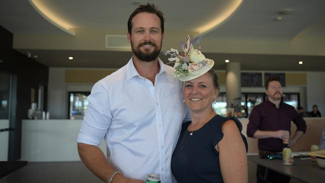 Josh and Wendy Parry ready for a big day at Darwin Turf Club. Picture: (A)manda Parkinson