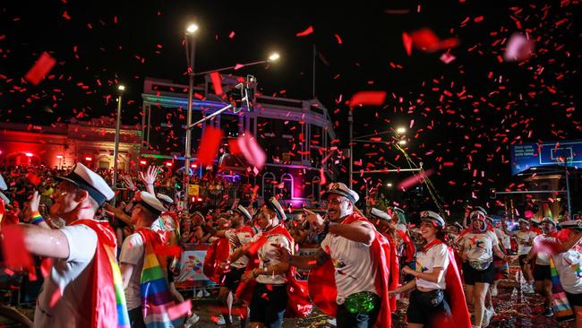 The Sydney Gay and Lesbian Mardi Gras parade.