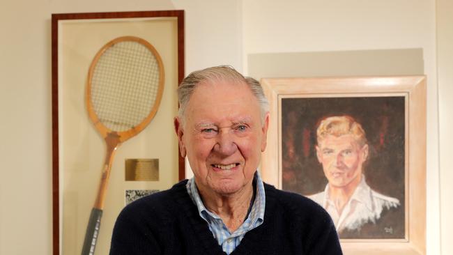 Tennis champion Frank Sedgman. Picture: Stuart McEvoy/The Australian