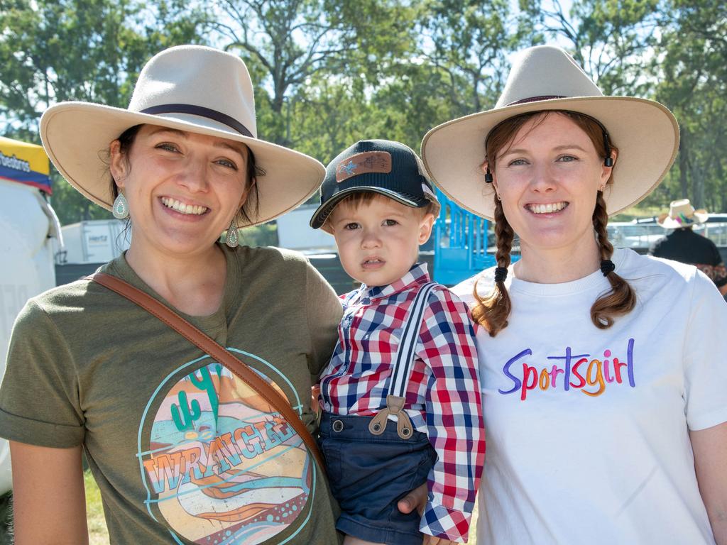 Jessica Bock, Asher Vrbik and Amelia Vrbik. Meatstock - Music, Barbecue and Camping Festival at Toowoomba Showgrounds.Saturday March 9th, 2024 Picture: Bev Lacey