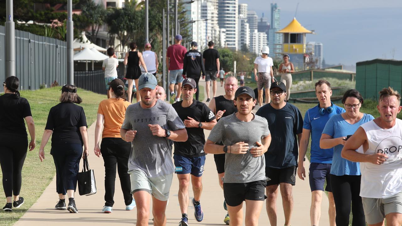 Locals using the Surfers Paradise South Oceanway. Picture: Glenn Hampson