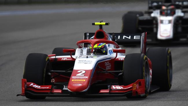 Oscar Piastri in the sprint race of the Formula 2 Championship in Sochi, Russia. Picture: Getty Images