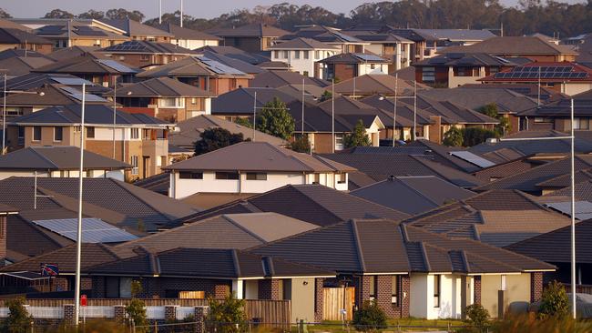 Suburban growth at Cobbity in western Sydney. Picture: Sam Ruttyn