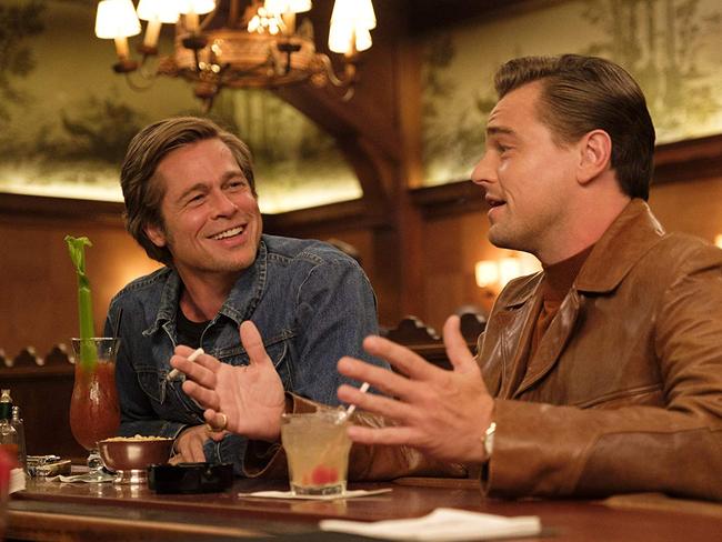 Brad Pitt and Leonardo DiCaprio in Once Upon a Time … in Hollywood.