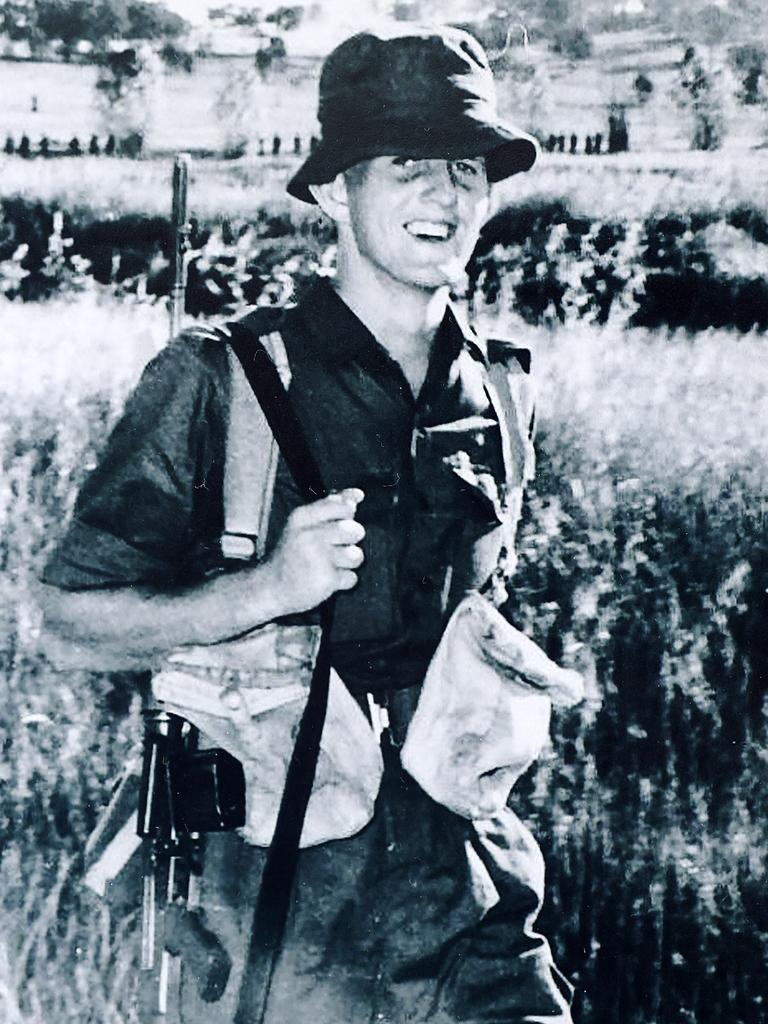 Gordon Green, serving in the Australian Army in Vietnam during 1970/71. Picture: Tim Hunter.