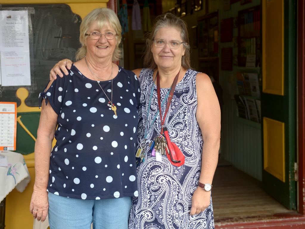 Dianne Herbener, president and Gwen Scott, treasurer of the Mt Morgan historical museum