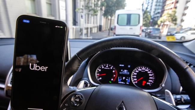 Uber is offering up reduced fees to drivers who want to purchase an EV. Picture: NCA NewsWire / Sarah Matray