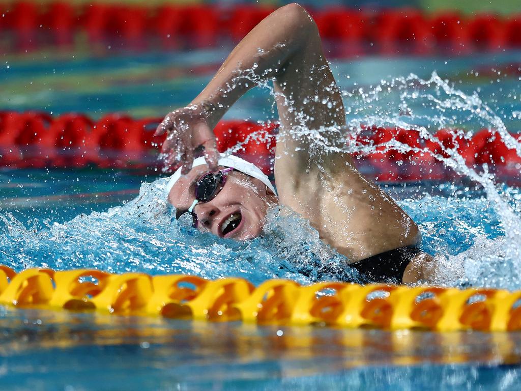 Ariarne Titmus surprised herself with her heat performance. Picture: Getty Images