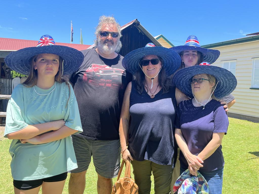 The Simpson family at Hervey Bay Historical Village and Museum for Australia Day.