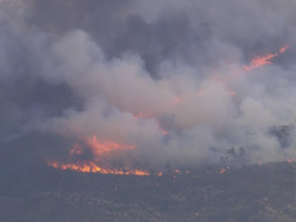 Dimboola/Little Desert bushfire aerials. Picture: 7News