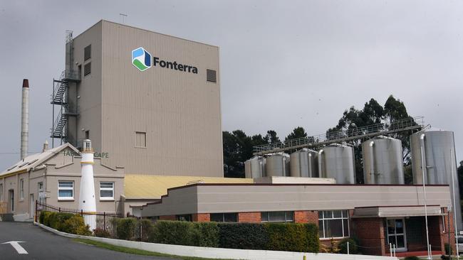 Fonterra’s milk processing factory in Wynyard.