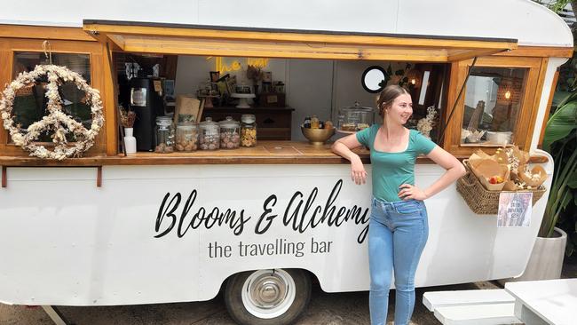 Blooms and Alchemy barista Sophie White. Picture: Darryn Nufer