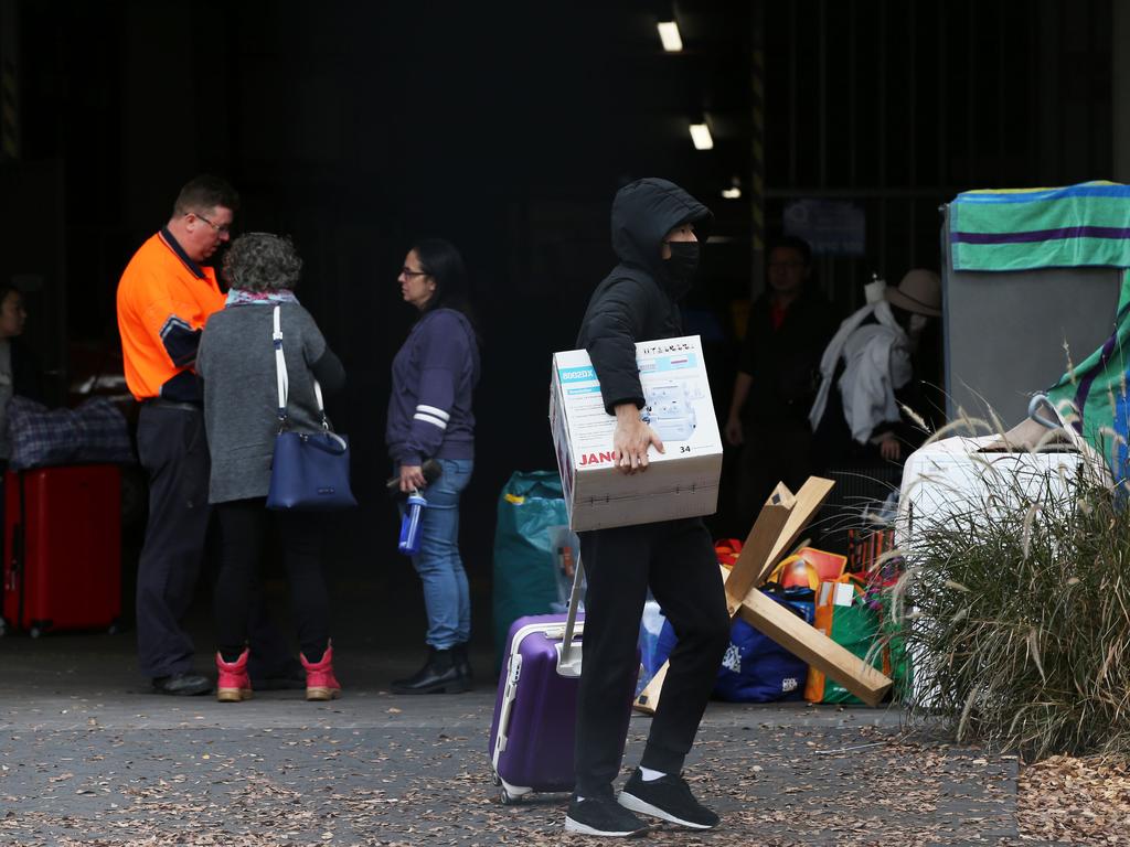 Residents were evacuated from the building in June. Picture: Jane Dempster/The Australian.