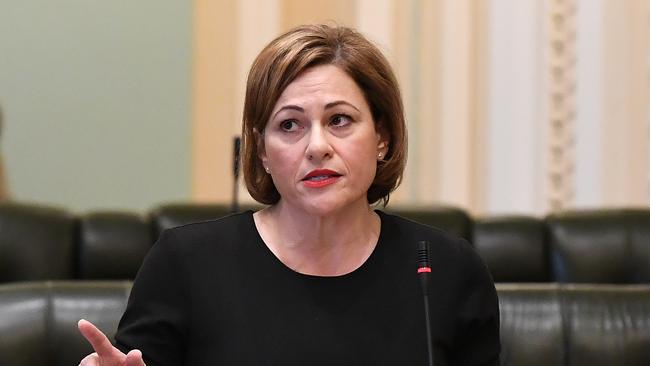 Queensland Labor Member for South Brisbane Jackie Trad speaks during proceedings at Parliament House in Brisbane on Thursday. Picture: AAP