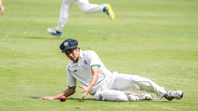 Tom Kelaart from BBC fields at Oakman Park, Taringa, Saturday, March 14, 2020 (AAP Image/Richard Walker)