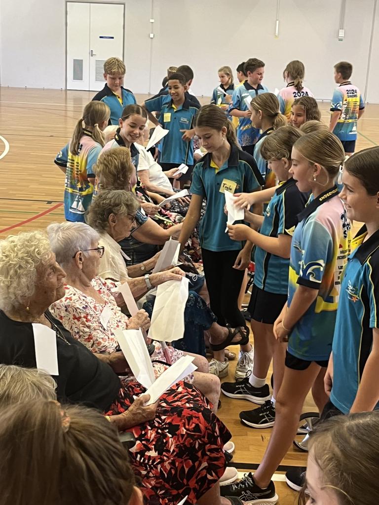 A friendly paper plane competition never fails to bring people of all ages together. Picture: supplied