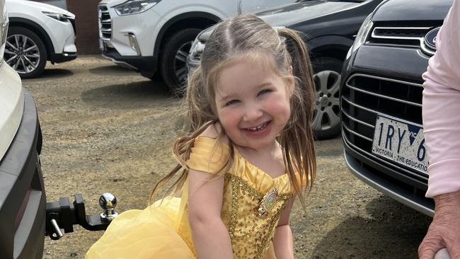 Elsie Body, 3, from Kyabram, has been named one of 2023's cutest three-year-olds in Victoria.