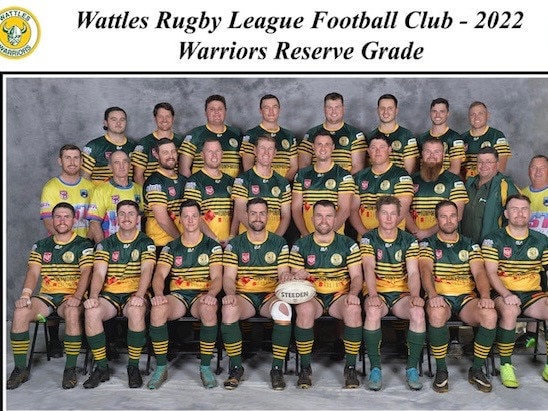 Wattles reserve grade 2022 squad (Photo: Amanda O'Halloran/ Wattles Rugby League)