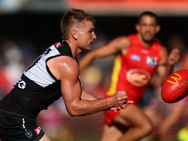 Ollie Wines will have to try and limit the impact of Patrick Cripps. Picture: Getty Images