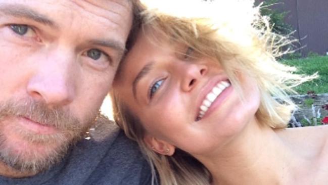 Sam Worthington and Lara Bingle. Picture: Instagram