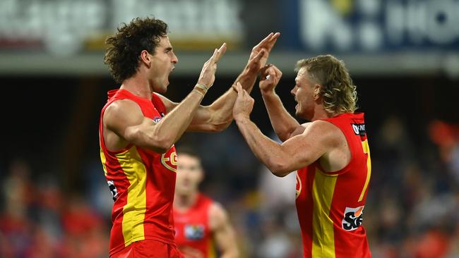 Ben King and Nick Holman will both miss Saturday’s clash with Carlton. (Photo by Albert Perez/AFL Photos via Getty Images)