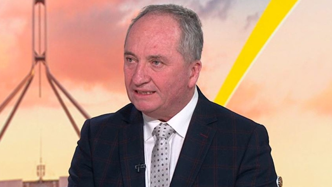 Barnaby Joyce says he is worried about Chinese imports. Picture: Sunrise/Channel 7