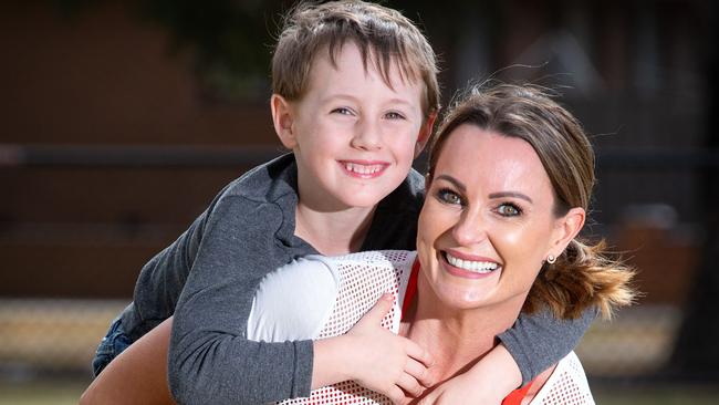 Founder of Fit Healthy Mums Justine Switalla says the focus for mum should be learning how to love the skin they’re in. Picture: Sarah Matray. 