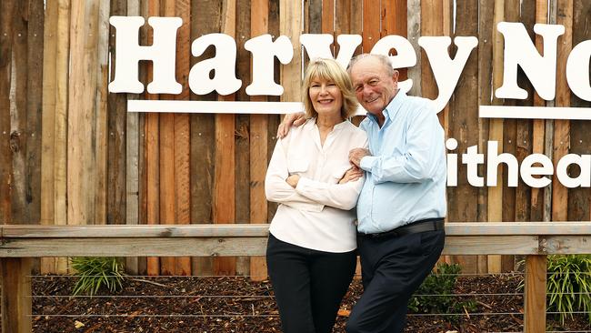 Harvey Norman chairman Gerry Harvey and CEO Katie Page. The retailer is riding a property and retail boom. Picture: Sam Ruttyn