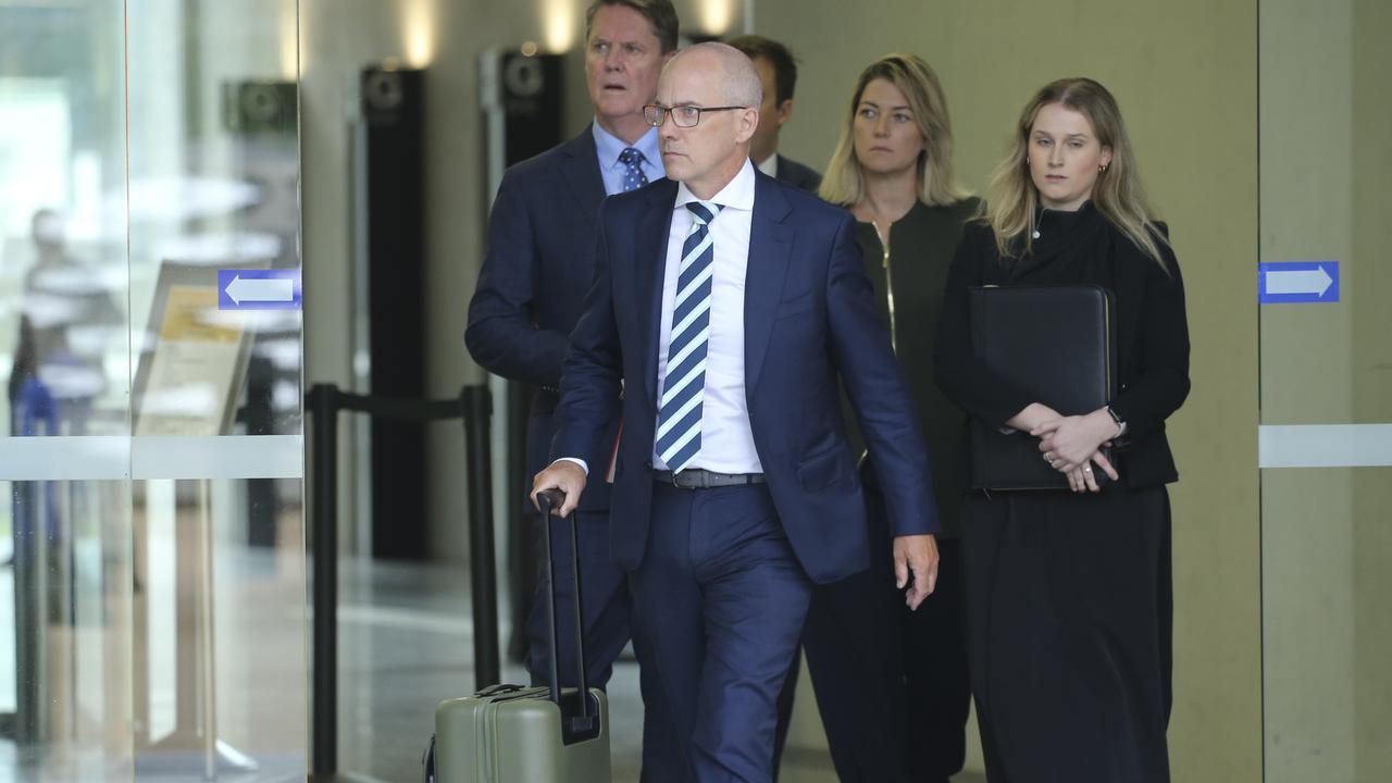 Saul Holt KC leading the defence team for the bail hearing of Royal Australian Air Force pilot Robert Crawford. Picture: Glenn Campbell
