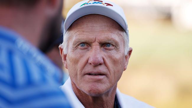 Greg Norman has endured a tough week as he looks to garner support for the billion-dollar league. Picture: AFP