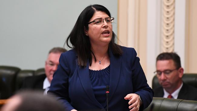 Walked into that one … Education Minister Grace Grace during Question Time. Picture: NCA NewsWire / Dan Peled