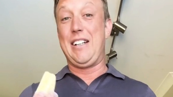 Premier Steven Miles in one of his “lunch box chats” on TikTok