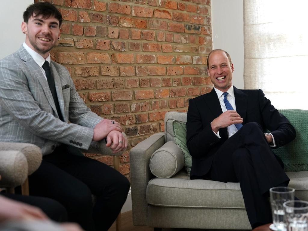 Prince William during the opening of James' Place Newcastle. Picture: Getty Images