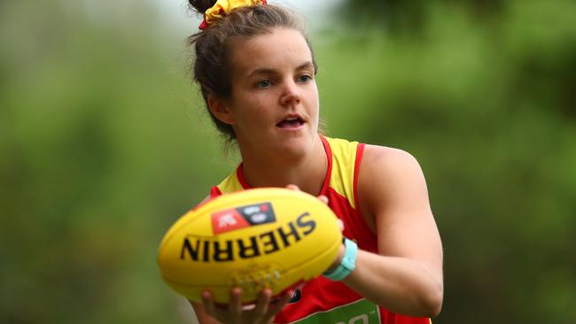 Sally Riley has been influential in helping the next crop of young women AFL players get into the sport in Ballarat. Photo by Chris Hyde/Getty Images