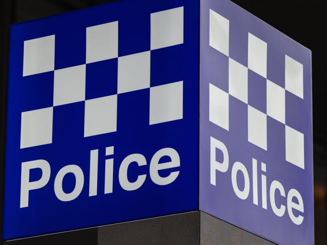 MELBOURNE, AUSTRALIA - NewsWire Photos - 22 AUGUST, 2024: A Victoria Police signage is seen on the streets of Melbourne. Picture: NewsWire / Diego Fedele