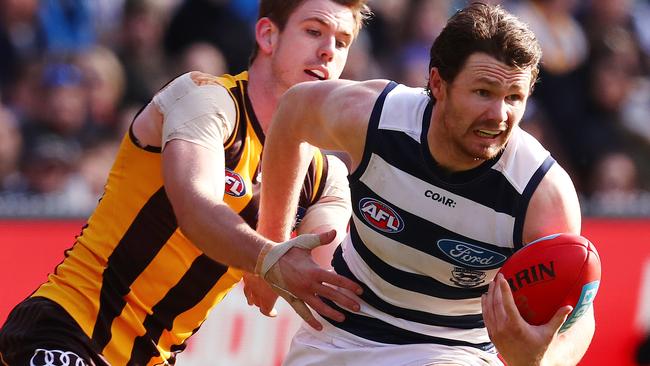 Patrick Dangerfield is already considered among Geelong’s greatest players even though he has played just 40 games with the club. Picture: Michael Klein