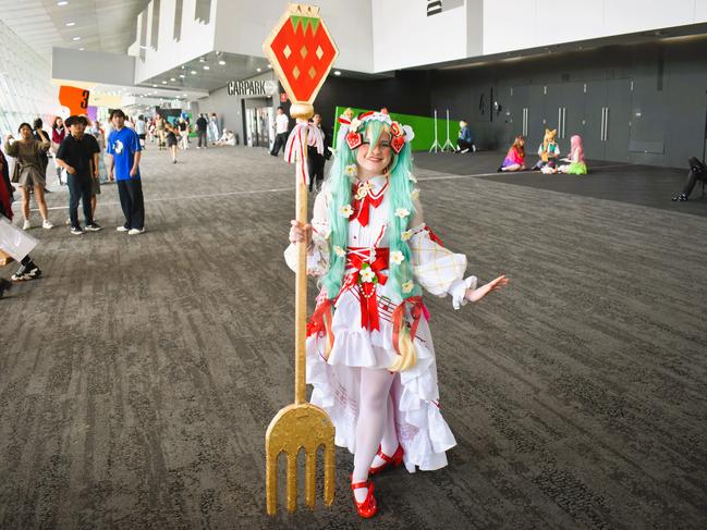 Emily Nield at the Melbourne Oz Comic Con Xmas edition, held at the Melbourne Convention &amp; Exhibition Centre on Saturday, December 7, 2024. Picture: Jack Colantuono