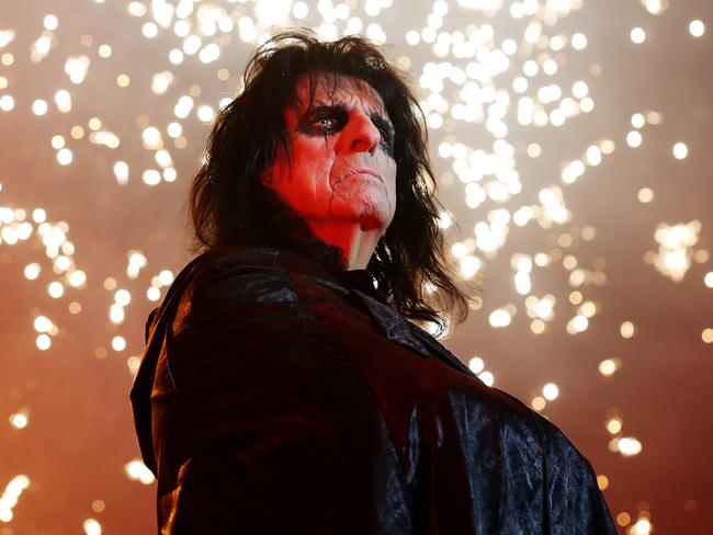 Alice Cooper performs at Brisbane Entertainment Centre. Picture: Mark Calleja/AAP