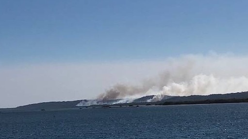 Fire rips through parts of North Stradbroke Island in 2014. PHOTO: JUDITH KERR