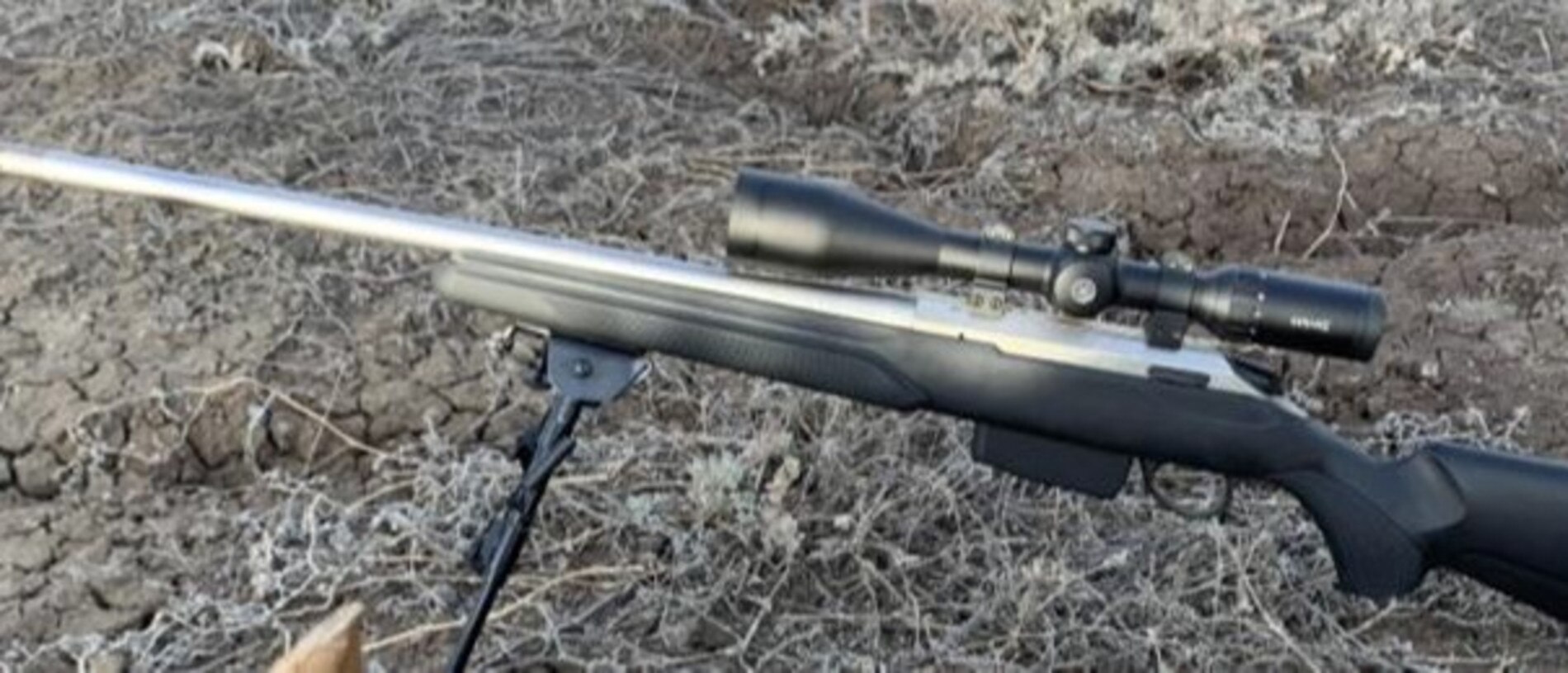 The stolen Tikka Bolt Action Rifle.