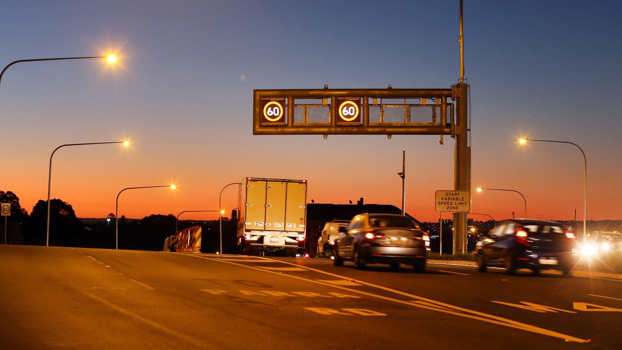 What the entrance to the new M4 in Ashfield looks like when all the traffic is behaving properly. Picture: Richard Dobson