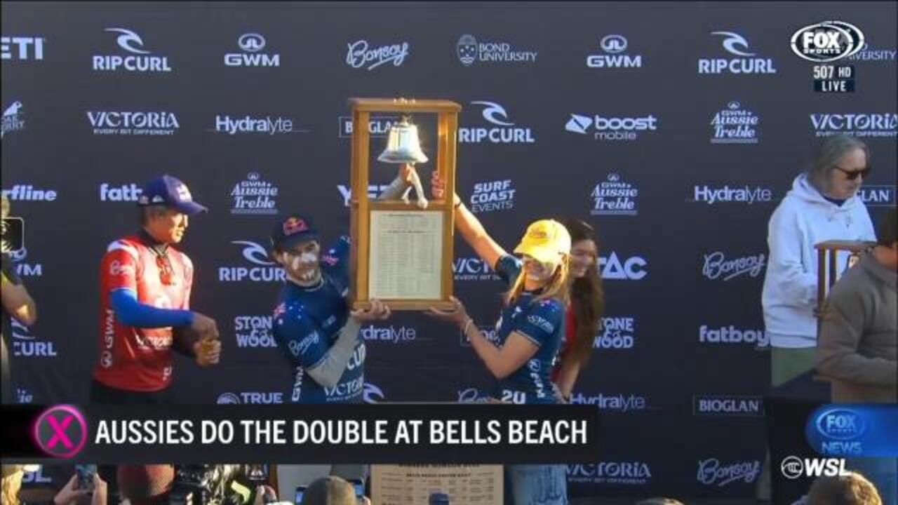 Aussies do the double at Bells beach