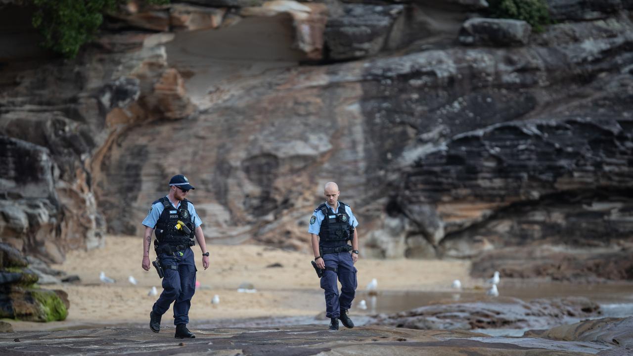 Police have continued to search for human remains as communitong the coastline. Picture: Julian Andrews