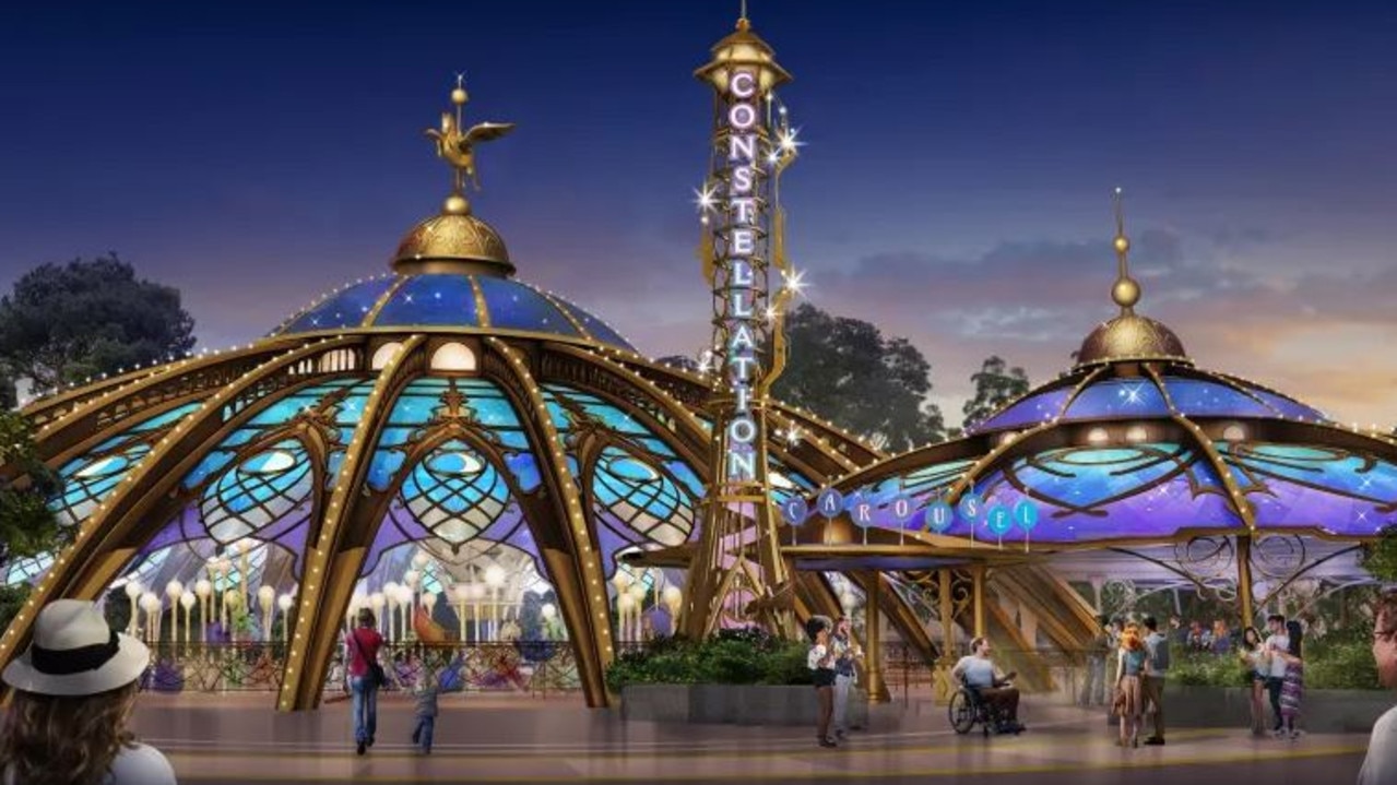 The Constellation Carousel will be in the middle of the first land